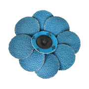 DURAFORCE 50 Pieces 2" 36 Grit Zirconia Roll Lock Die Grinder Sanding Grinding Disc New