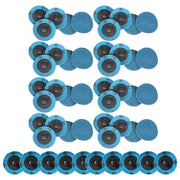 DURAFORCE 50 Pieces 2" 36 Grit Zirconia Roll Lock Die Grinder Sanding Grinding Disc New