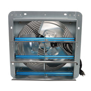DURAFORCE 12 Inch Shutter Exhaust Fan For Attic Shed Garage Aluminum High Speed 1800CFM