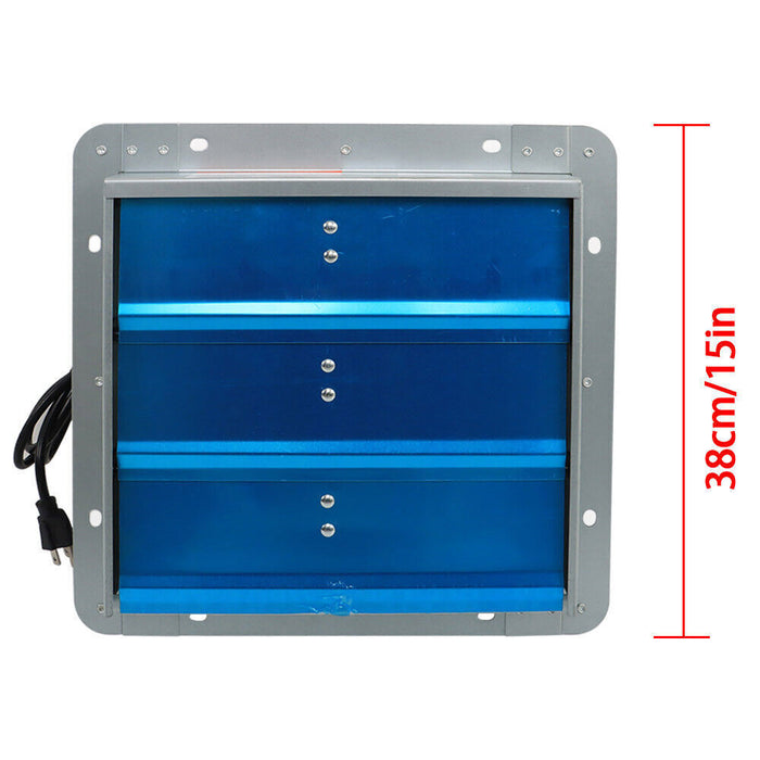 DURAFORCE 12 Inch Shutter Exhaust Fan For Attic Shed Garage Aluminum High Speed 1800CFM