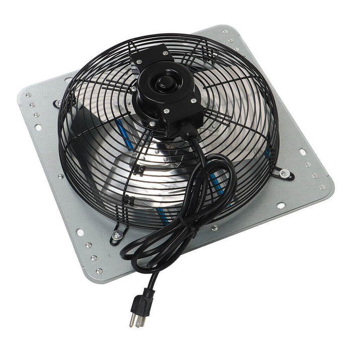 DURAFORCE 12 Inch Shutter Exhaust Fan For Attic Shed Garage Aluminum High Speed 1800CFM