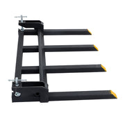 DURAFORCE 42" Clamp on Heavy Duty Debris Fork for Tractor Skid Steer Buckets Trash Forks