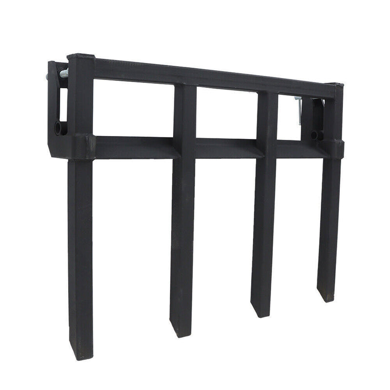 DURAFORCE 42" Clamp on Heavy Duty Debris Fork for Tractor Skid Steer Buckets Trash Forks