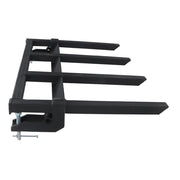 DURAFORCE 42" Clamp on Heavy Duty Debris Fork for Tractor Skid Steer Buckets Trash Forks