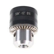 DURAFORCE 5/64'' to 1/2'' Drill Chuck With MT2 Arbor and Key For Mini Metal Lathe