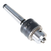 DURAFORCE 5/64'' to 1/2'' Drill Chuck With MT2 Arbor and Key For Mini Metal Lathe