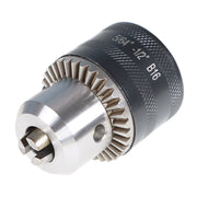 DURAFORCE 5/64'' to 1/2'' Drill Chuck With MT2 Arbor and Key For Mini Metal Lathe