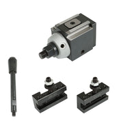 DURAFORCE AXA 250-100 Set Piston Type Quick Change Tool Post Holder For Lathe 6- 12"