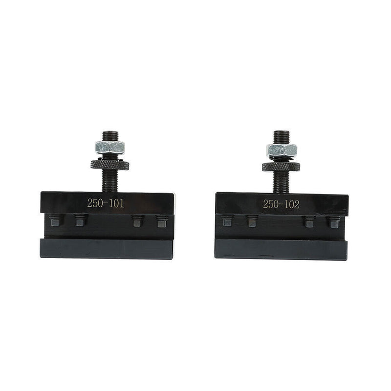 DURAFORCE AXA 250-100 Set Piston Type Quick Change Tool Post Holder For Lathe 6- 12"