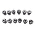 DURAFORCE 12PCS ER16 Spring Collet Set For CNC Milling Lathe Tool Engraving 1/32"-3/8"