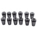 DURAFORCE 12PCS ER16 Spring Collet Set For CNC Milling Lathe Tool Engraving 1/32"-3/8"