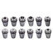 DURAFORCE 12PCS ER16 Spring Collet Set For CNC Milling Lathe Tool Engraving 1/32"-3/8"