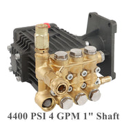 DURAFORCE Washer Pump 1" Shaft 4 GPM Pressure Washer Pump Power Horizontal 4400 PSI