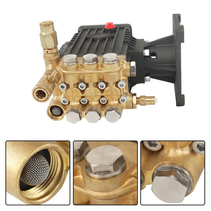 DURAFORCE Washer Pump 1" Shaft 4 GPM Pressure Washer Pump Power Horizontal 4400 PSI