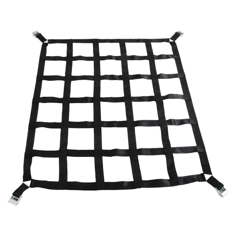 DURAFORCE 42" x 50" 1100lb Heavy Duty Cargo Net w/Cam Buckles & S-Hooks For Pickup Trucks