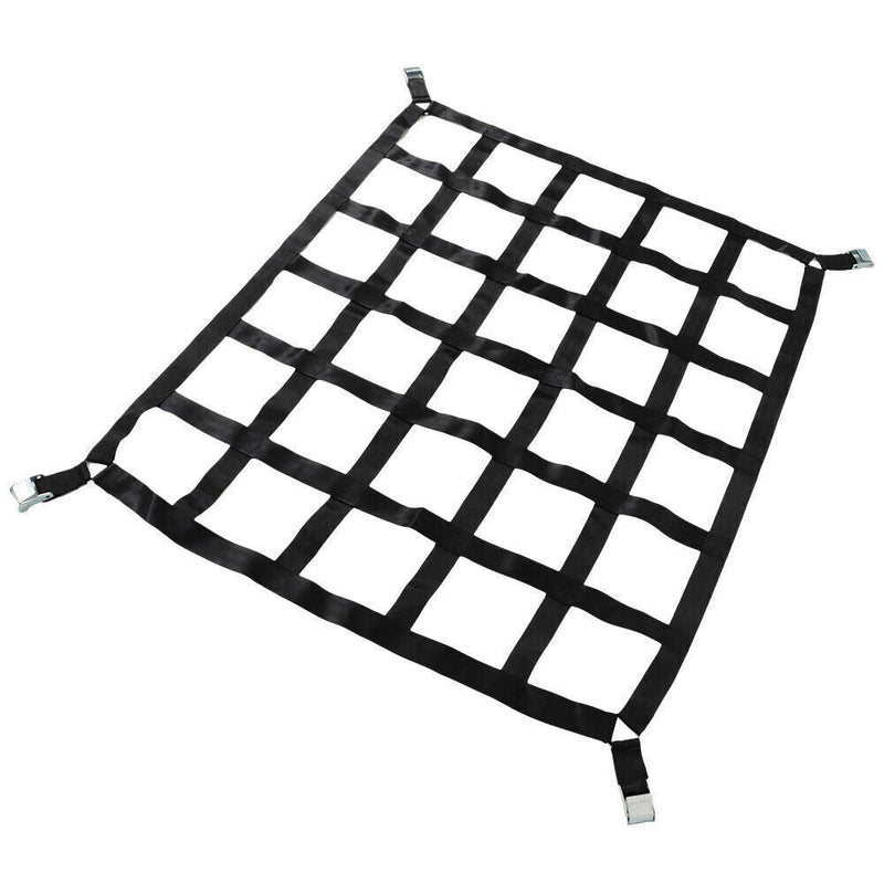 DURAFORCE 42" x 50" 1100lb Heavy Duty Cargo Net w/Cam Buckles & S-Hooks For Pickup Trucks