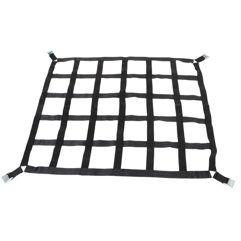 DURAFORCE 42" x 50" 1100lb Heavy Duty Cargo Net w/Cam Buckles & S-Hooks For Pickup Trucks