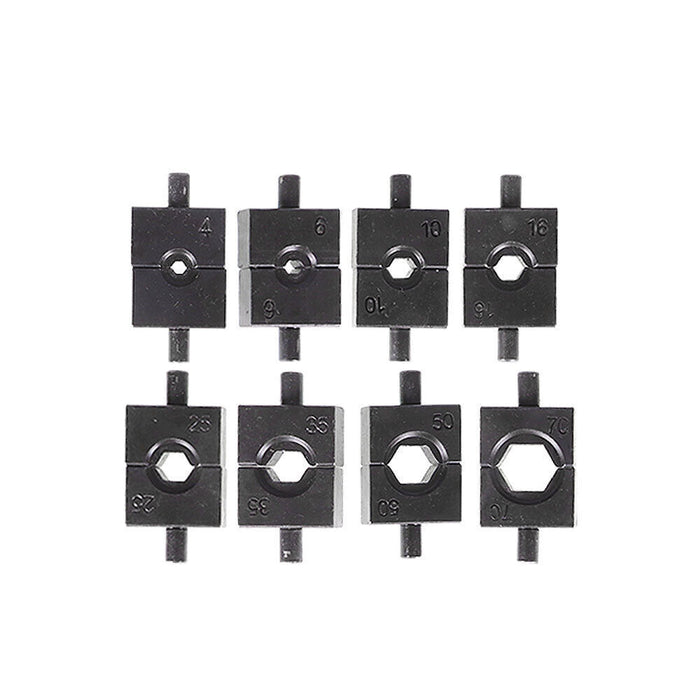 DURAFORCE 10T Hydraulic Crimper Crimping Tool Wire Battery Cable Lug Terminal W/ 9 Dies