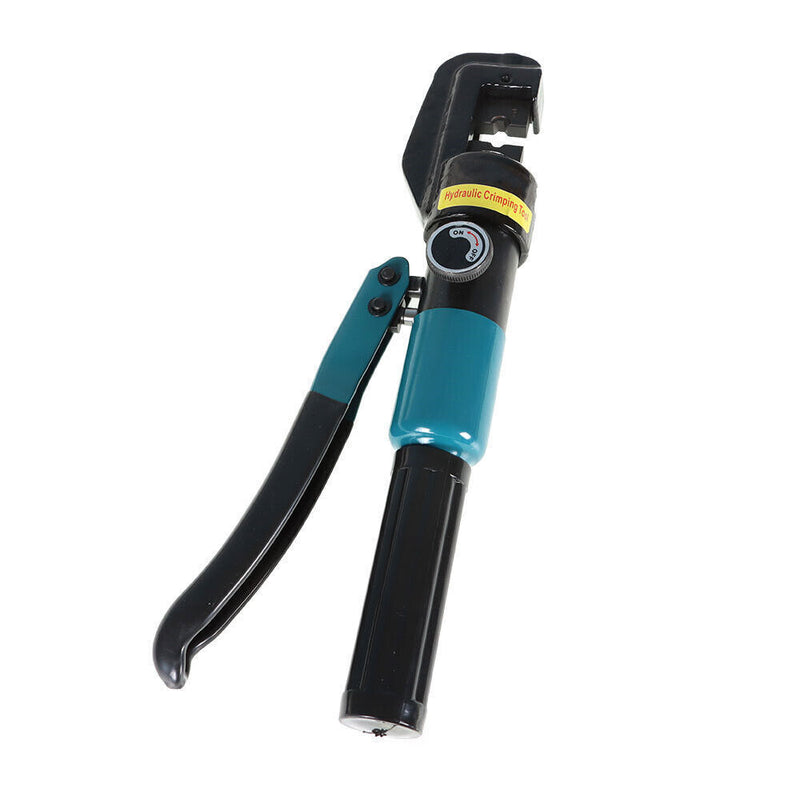 DURAFORCE 10T Hydraulic Crimper Crimping Tool Wire Battery Cable Lug Terminal W/ 9 Dies