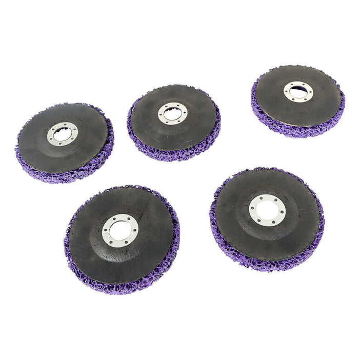 DURAFORCE 10Pcs 4-1/2"x7/8" Strip Remove Scaling Discs Stripping Wheel For Angle Grinders