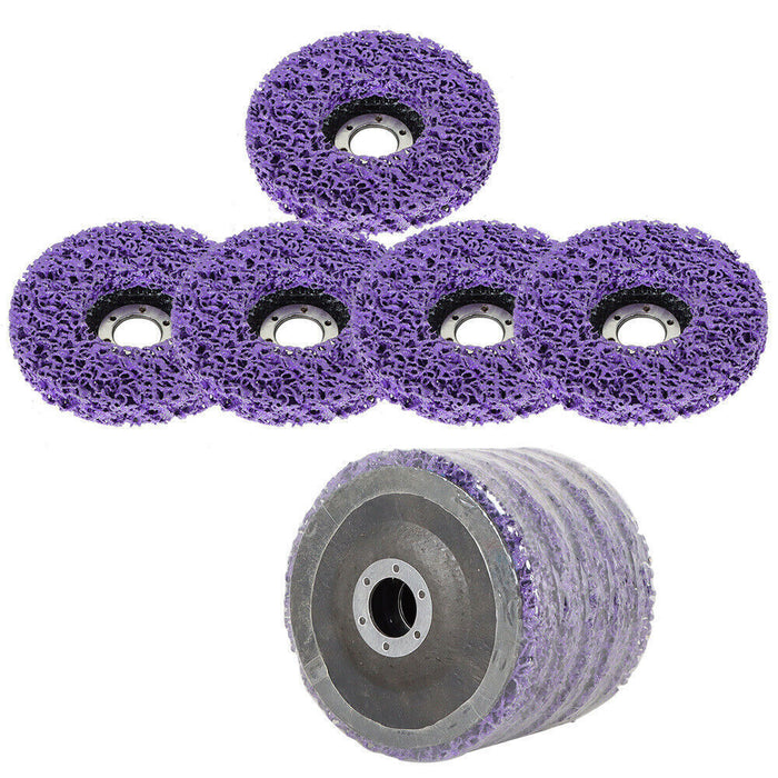 DURAFORCE 10Pcs 4-1/2"x7/8" Strip Remove Scaling Discs Stripping Wheel For Angle Grinders