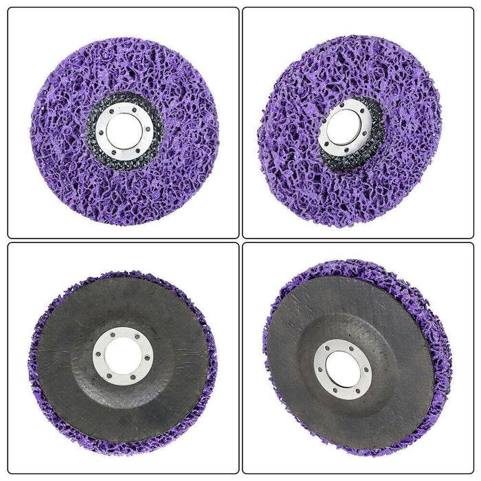 DURAFORCE 10Pcs 4-1/2"x7/8" Strip Remove Scaling Discs Stripping Wheel For Angle Grinders