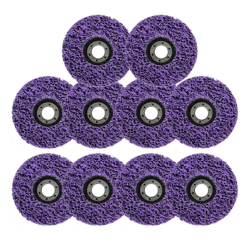 DURAFORCE 10Pcs 4-1/2"x7/8" Strip Remove Scaling Discs Stripping Wheel For Angle Grinders