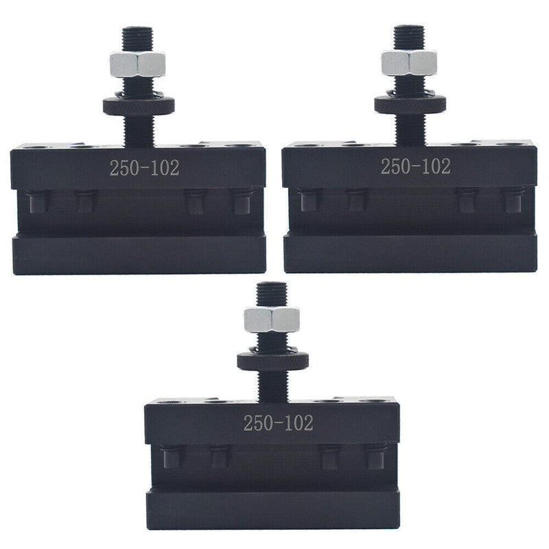DURAFORCE 3× NEW 6-12" AXA 2# Quick Change Tool Post Boring Turning Holder 250-102