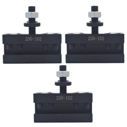 DURAFORCE 3× NEW 6-12" AXA 2# Quick Change Tool Post Boring Turning Holder 250-102