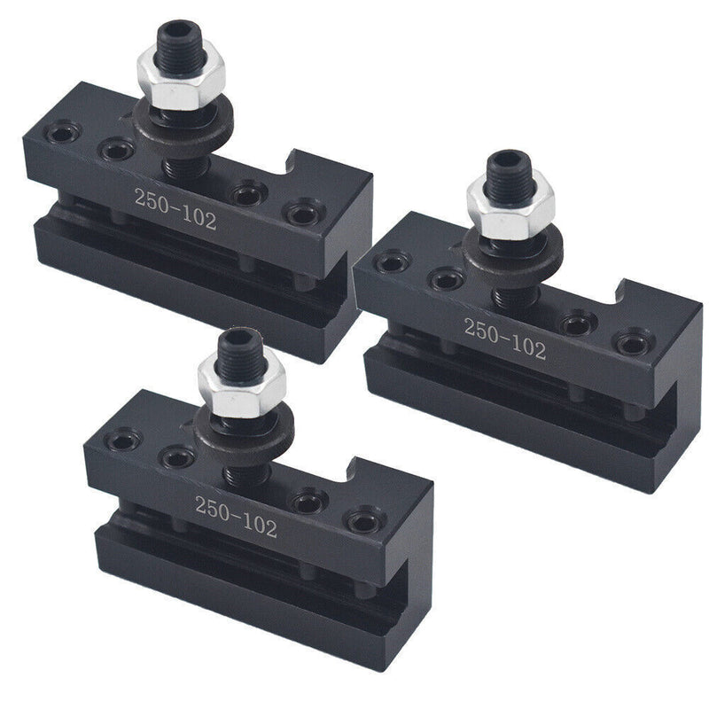 DURAFORCE 3× NEW 6-12" AXA 2# Quick Change Tool Post Boring Turning Holder 250-102