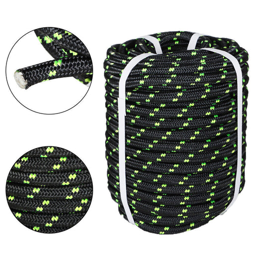 DURAFORCE 1/2" × 200' Bull Rope Double Braid Polyester Rope 6180Lbs Breaking Strength