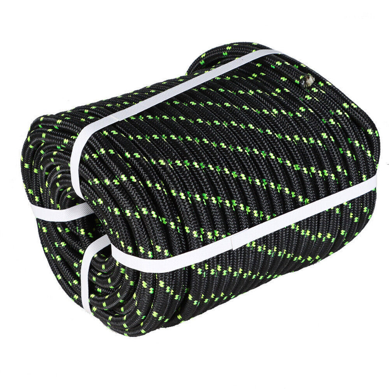 DURAFORCE 1/2" × 200' Bull Rope Double Braid Polyester Rope 6180Lbs Breaking Strength