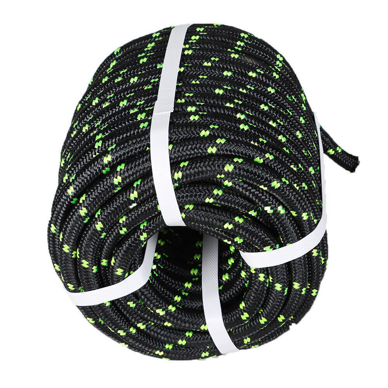 DURAFORCE 1/2" × 200' Bull Rope Double Braid Polyester Rope 6180Lbs Breaking Strength