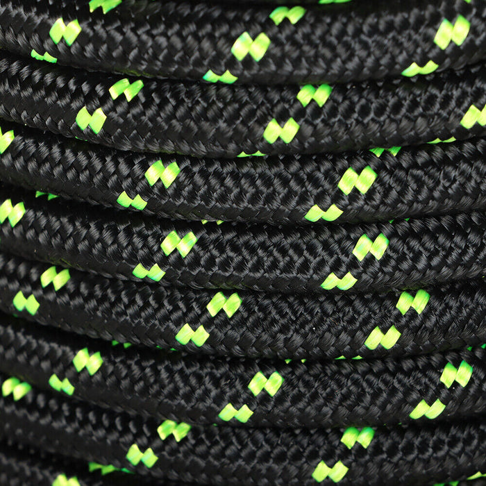 DURAFORCE 1/2" × 200' Bull Rope Double Braid Polyester Rope 6180Lbs Breaking Strength