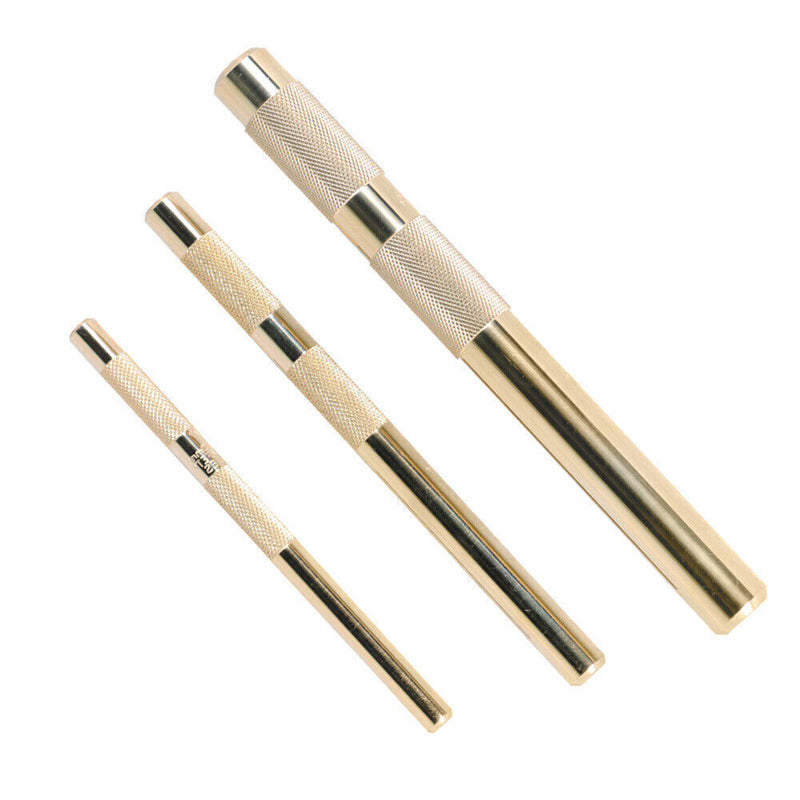 DURAFORCE Brass Drift Punch Set 3 Pc Replace for 61360 3/8" to 3/4"