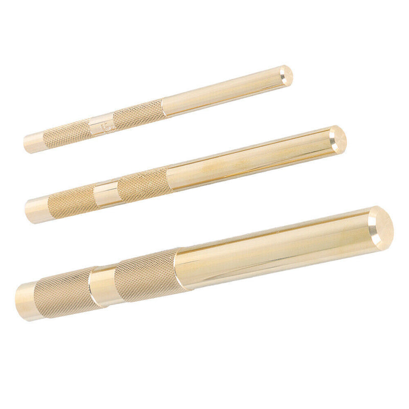 DURAFORCE Brass Drift Punch Set 3 Pc Replace for 61360 3/8" to 3/4"