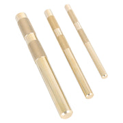 DURAFORCE Brass Drift Punch Set 3 Pc Replace for 61360 3/8" to 3/4"