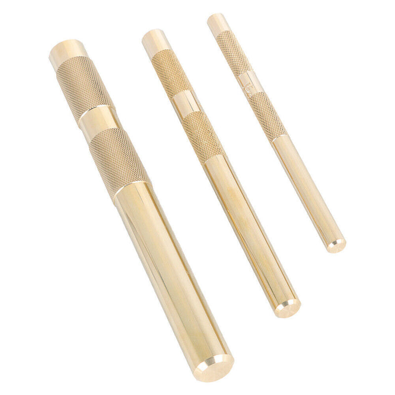 DURAFORCE Brass Drift Punch Set 3 Pc Replace for 61360 3/8" to 3/4"