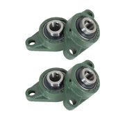 DURAFORCE 4PCS UCFL204-12 Solid Pillow Block Flange Mounted Bearing 3/4" Bore 2 Bolt