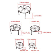 DURAFORCE 5 Pack Metal Plant Stand For Outdoor Indoor Plants Heavy Duty Flower Pot Stands