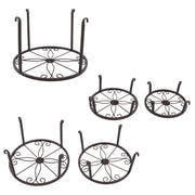 DURAFORCE 5 Pack Metal Plant Stand For Outdoor Indoor Plants Heavy Duty Flower Pot Stands
