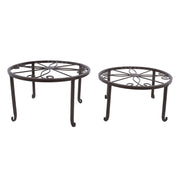 DURAFORCE 5 Pack Metal Plant Stand For Outdoor Indoor Plants Heavy Duty Flower Pot Stands