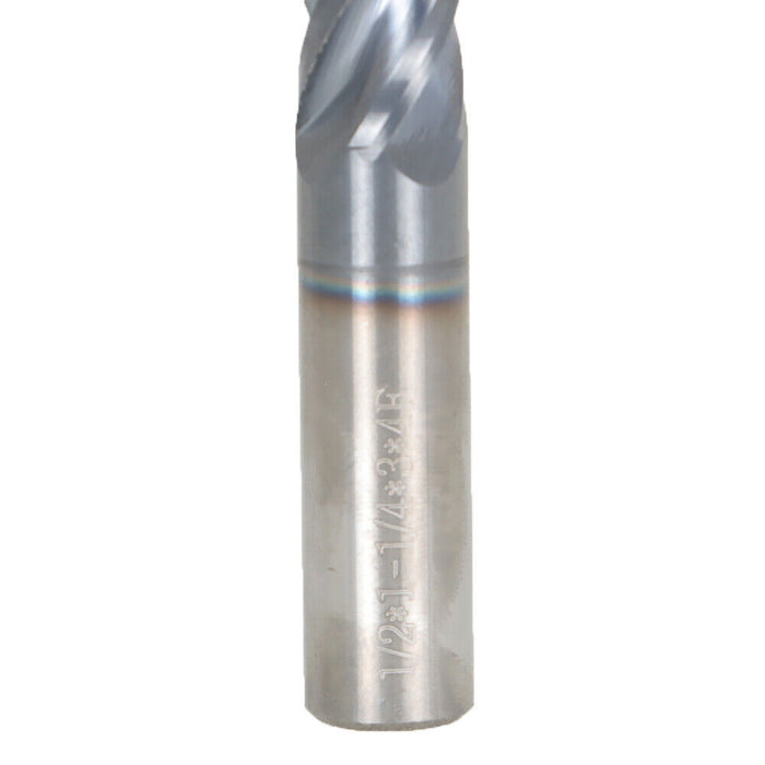 DURAFORCE 1/2" 4 Flute VARIABLE HELIX Carbide End Mill 3" Overall Length- TiALN COATED US