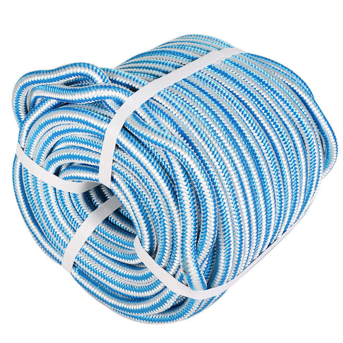 DURAFORCE 1/2" × 150' Arborist Tree Climbing Rope 16 Strand Braided Nylon Core Polyester