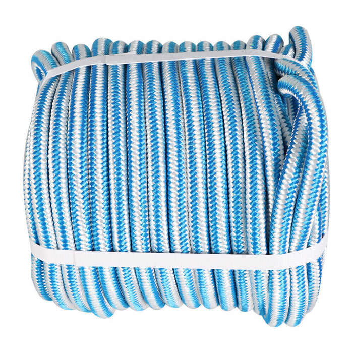 DURAFORCE 1/2" × 150' Arborist Tree Climbing Rope 16 Strand Braided Nylon Core Polyester