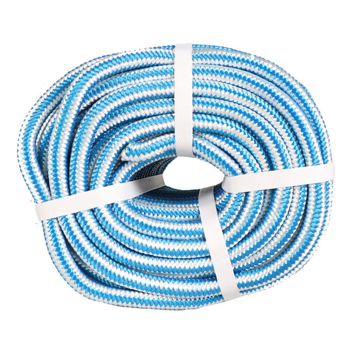 DURAFORCE 1/2" × 150' Arborist Tree Climbing Rope 16 Strand Braided Nylon Core Polyester