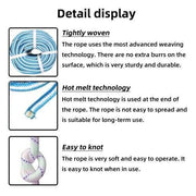 DURAFORCE 1/2" × 150' Arborist Tree Climbing Rope 16 Strand Braided Nylon Core Polyester