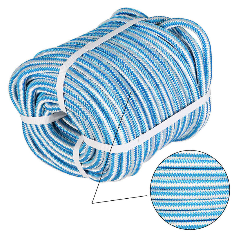 DURAFORCE 1/2" × 150' Arborist Tree Climbing Rope 16 Strand Braided Nylon Core Polyester