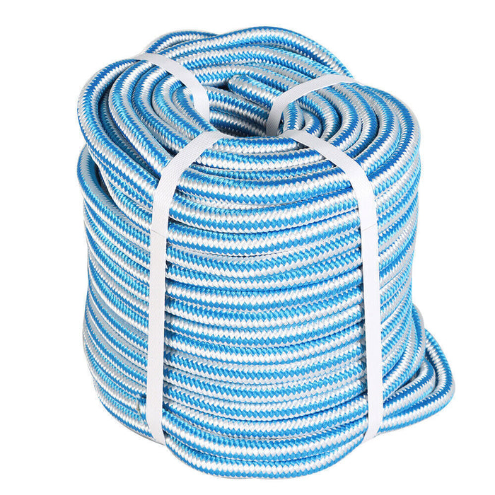 DURAFORCE 1/2" × 150' Arborist Tree Climbing Rope 16 Strand Braided Nylon Core Polyester
