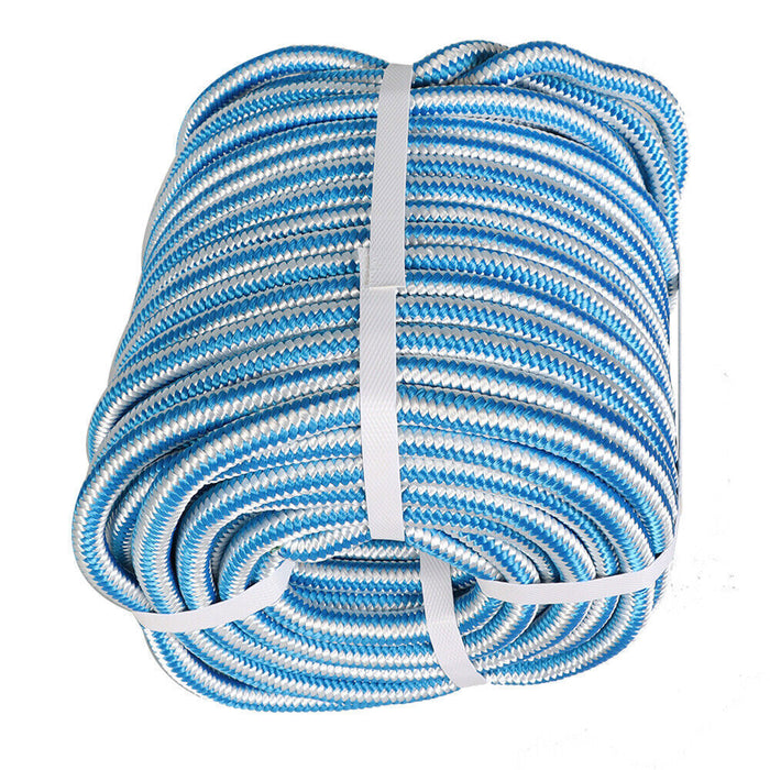 DURAFORCE 1/2" × 150' Arborist Tree Climbing Rope 16 Strand Braided Nylon Core Polyester